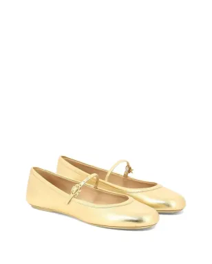 Gianvito Rossi バックルストラップ付き丸トゥ バレエフラット - Yellow - サムネイル2