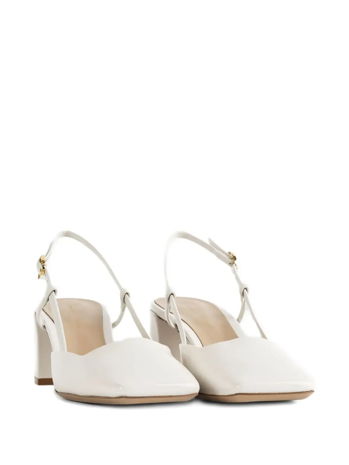 Gianvito Rossi スリングバックスクエアトゥパンプス - 画像2