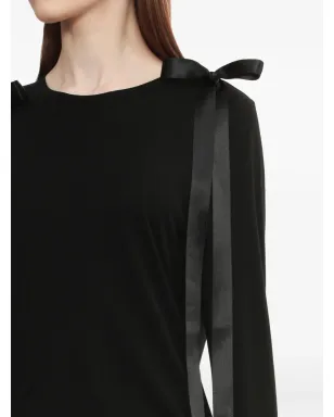 Simone Rocha リボンディテール長袖Tシャツ - サムネイル5