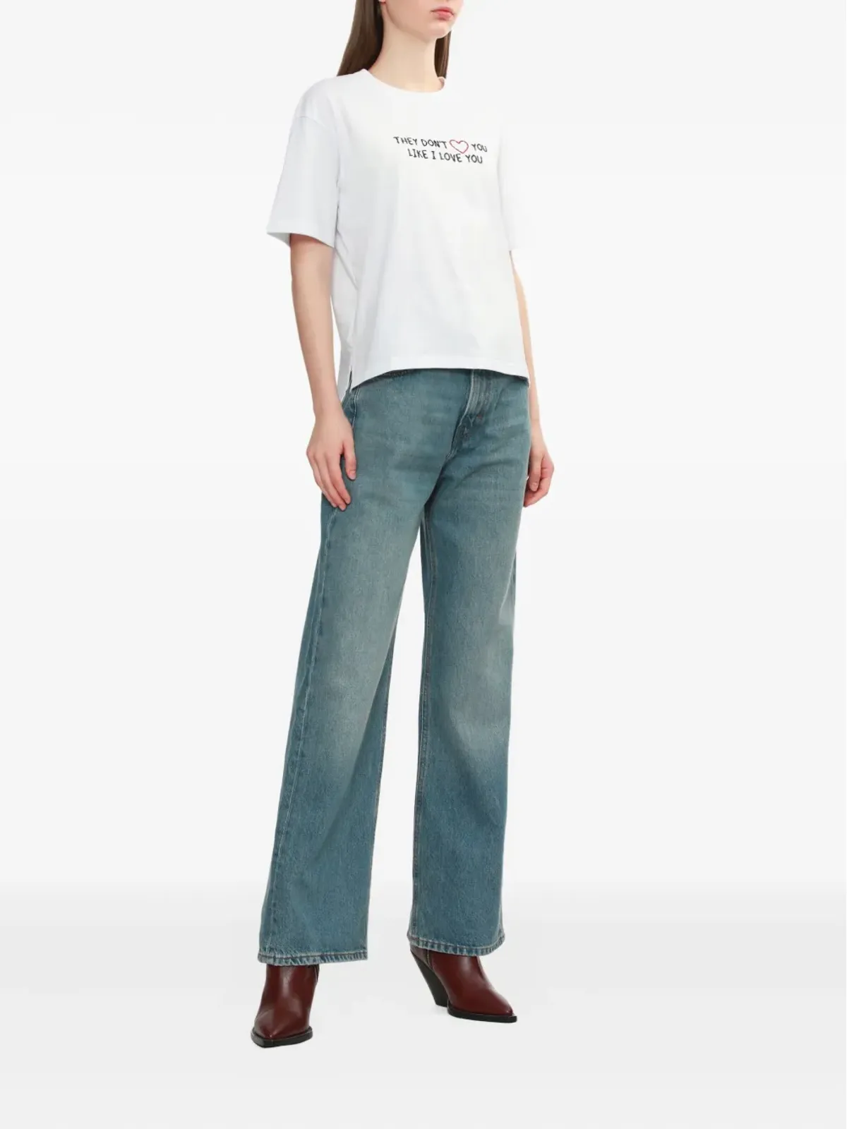 Joshua Sanders テキストプリント Tシャツ - 画像2