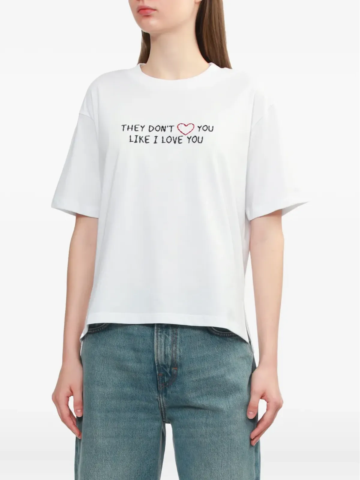 Joshua Sanders テキストプリント Tシャツ - 画像3