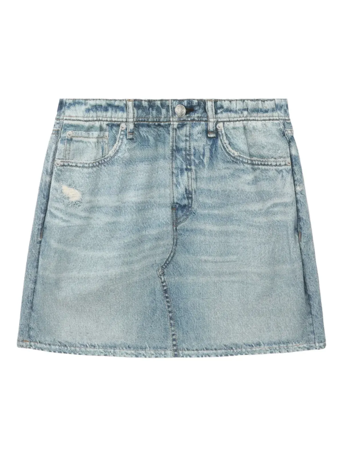 rag & bone ダメージデニム ミニスカート - 画像1