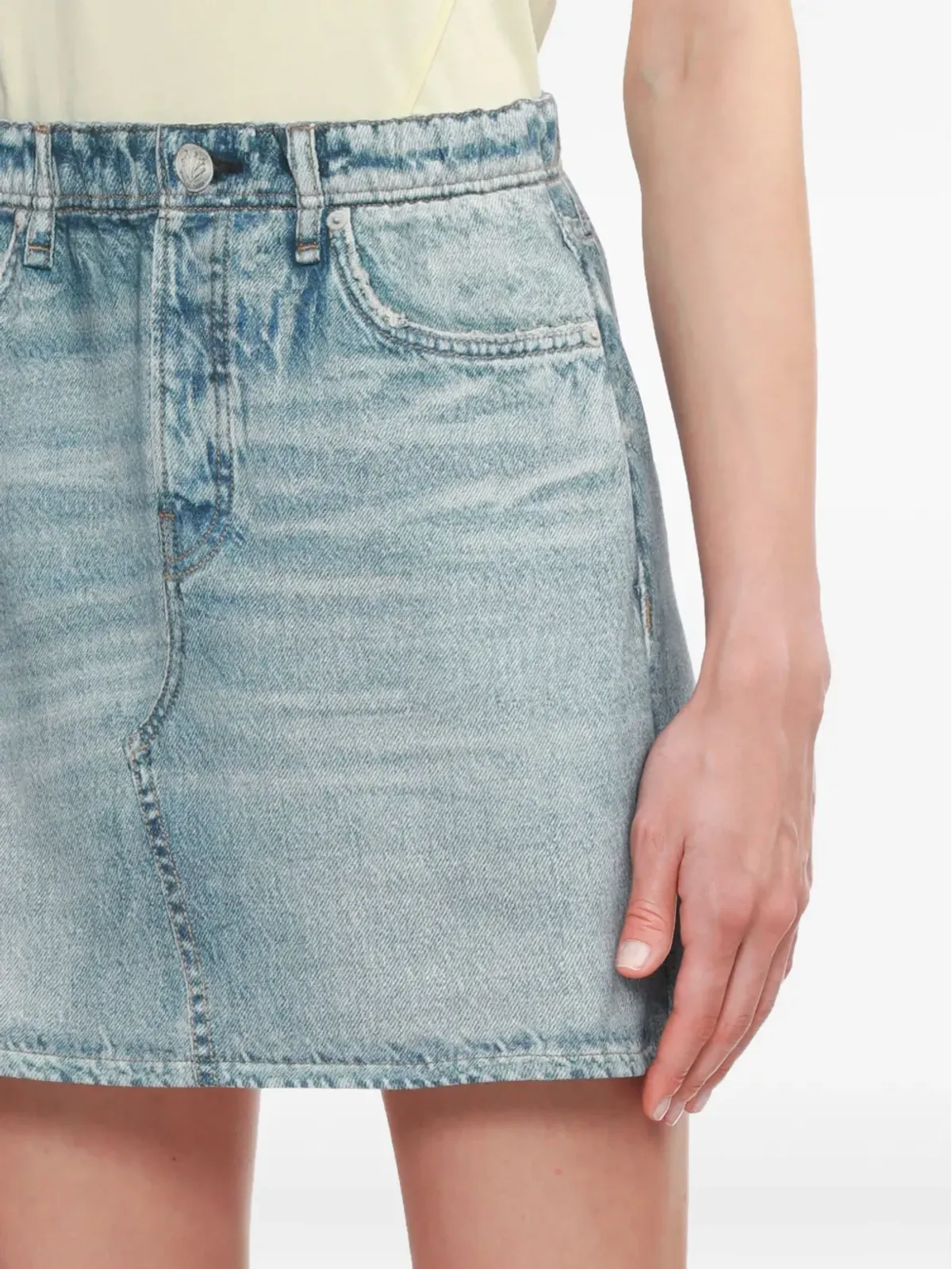 rag & bone ダメージデニム ミニスカート - 画像5
