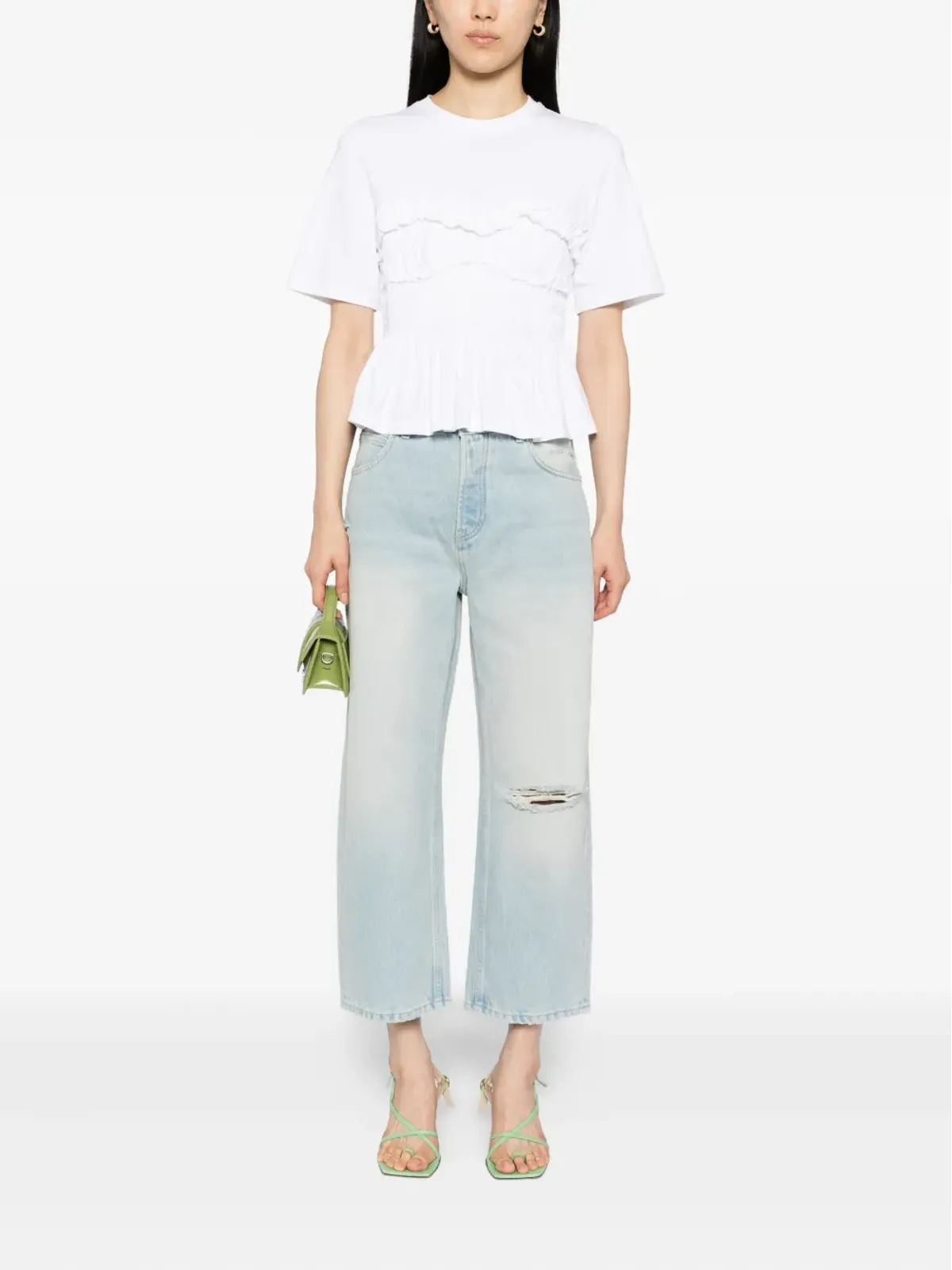 Free People ディープトランス ドロップド ボーイフレンド ジーンズ - 画像2