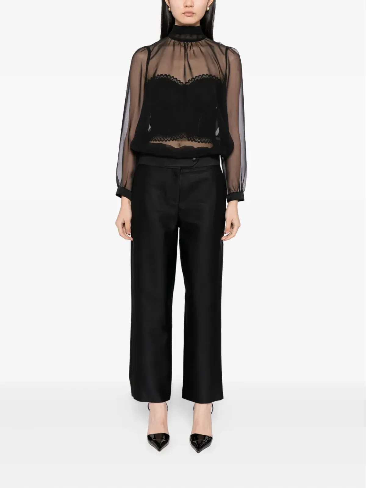 Brandon Maxwell Phoenix テーパードパンツ - 画像2