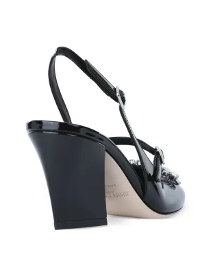 Jimmy Choo Belinda クリスタル装飾付きスリングバックパンプス（ブラック） - サムネイル4