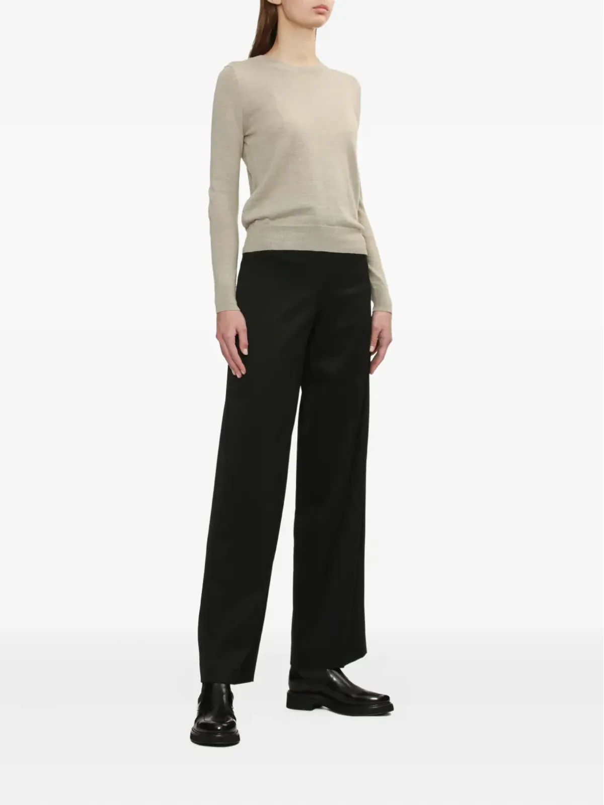 MM6 Maison Margiela 肘パッチ クルーネック セーター - 画像2