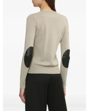 MM6 Maison Margiela 肘パッチ クルーネック セーター - サムネイル3