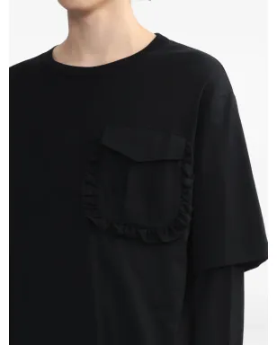 Simone Rocha フリルポケット付きレイヤードTシャツ - サムネイル5