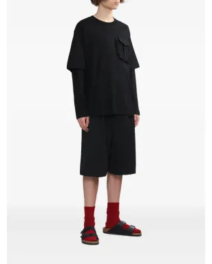 Simone Rocha フリルポケット付きレイヤードTシャツ - サムネイル2