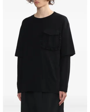Simone Rocha フリルポケット付きレイヤードTシャツ - サムネイル3