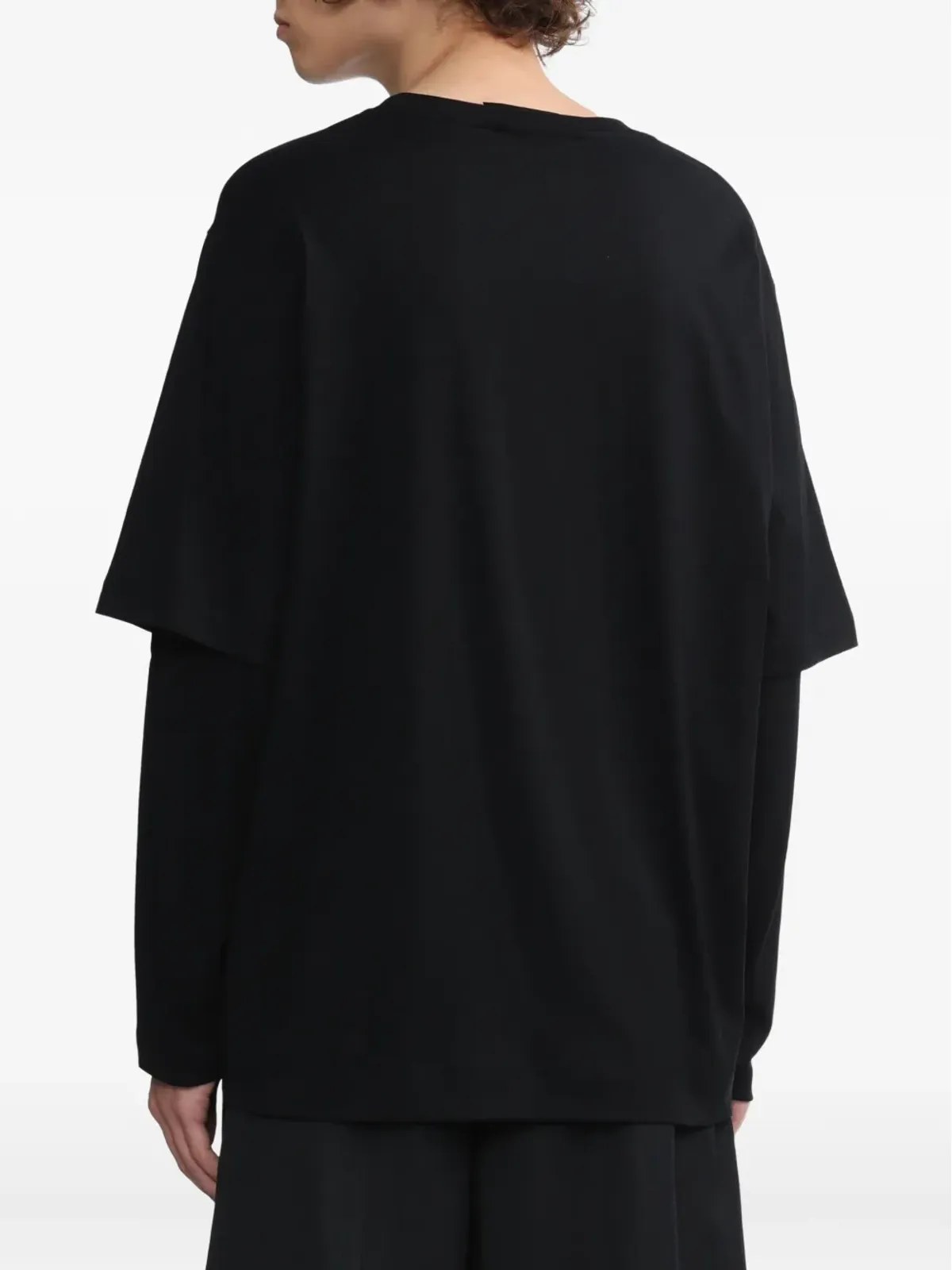 Simone Rocha フリルポケット付きレイヤードTシャツ - 画像4