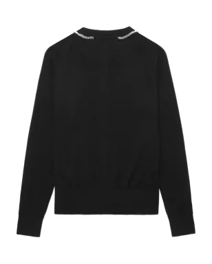 Simone Rocha パールチェーンカーディガン ブラック - サムネイル5