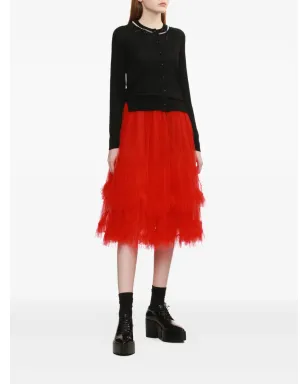 Simone Rocha パールチェーンカーディガン ブラック - サムネイル2