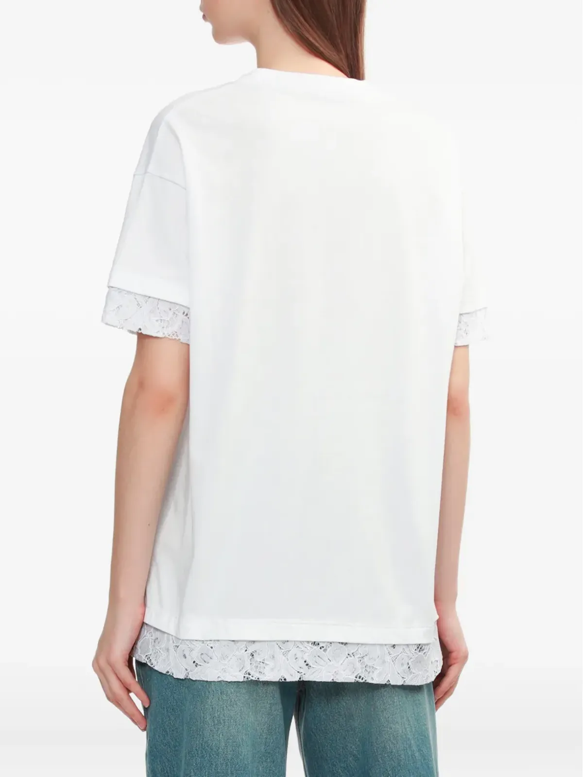 Joshua Sanders レーストリムスマイリーフェイス Tシャツ - 画像4