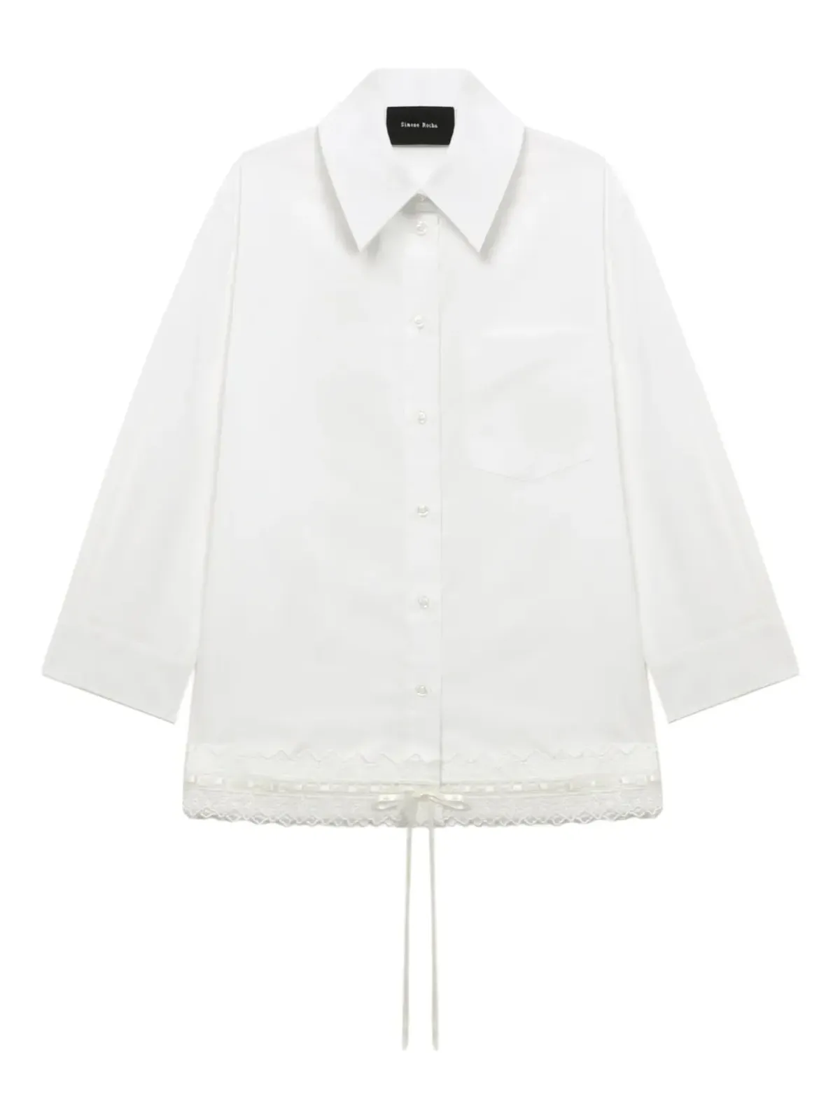 Simone Rocha レーストリムポケットシャツ - 画像1