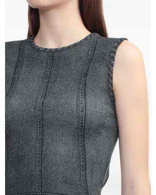 rag & bone デニムプリントパネル入りタンクトップ - サムネイル5