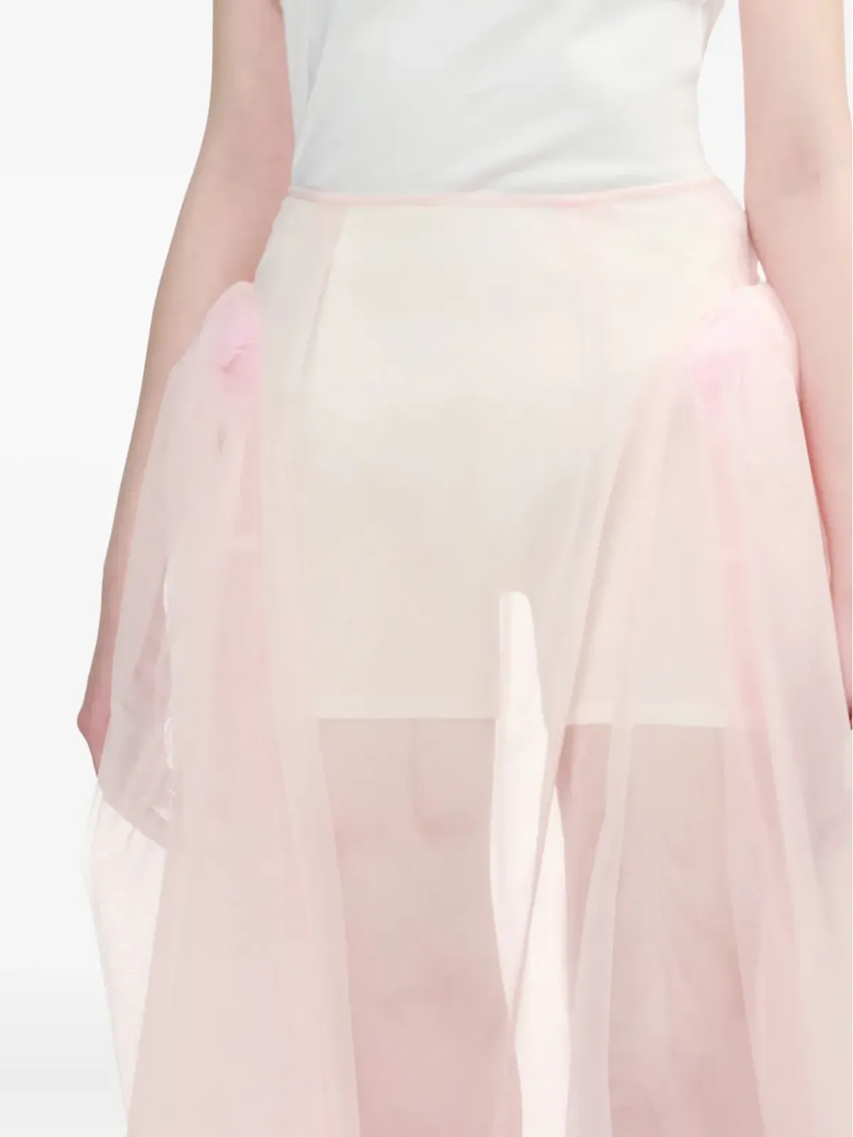 Simone Rocha シアースカート ピンク - 画像5