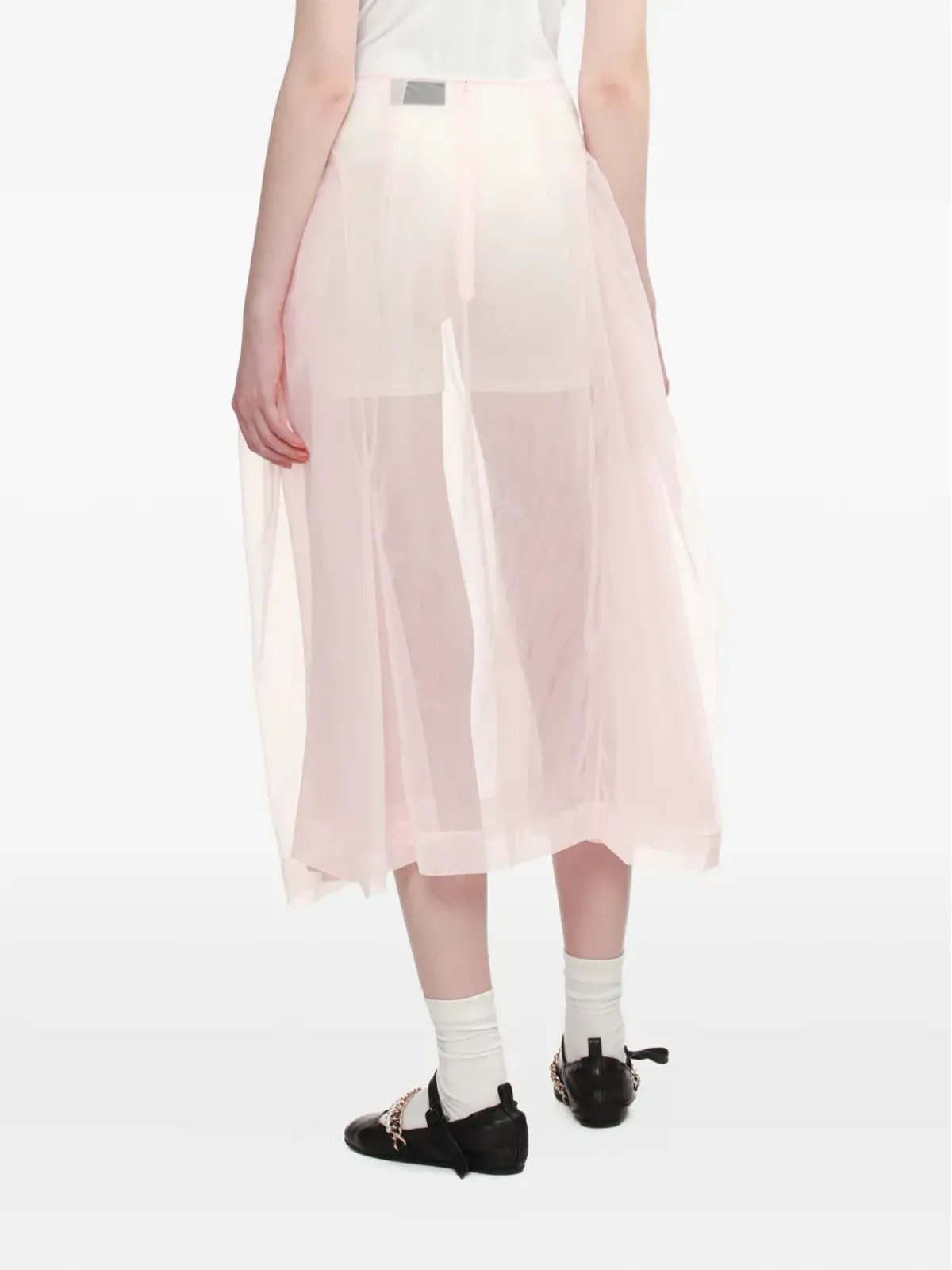 Simone Rocha シアースカート ピンク - 画像4