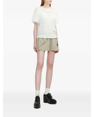 Simone Rocha パール装飾パフスリーブトップ - White - サムネイル2