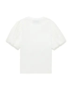 Simone Rocha パール装飾パフスリーブトップ - White - サムネイル3