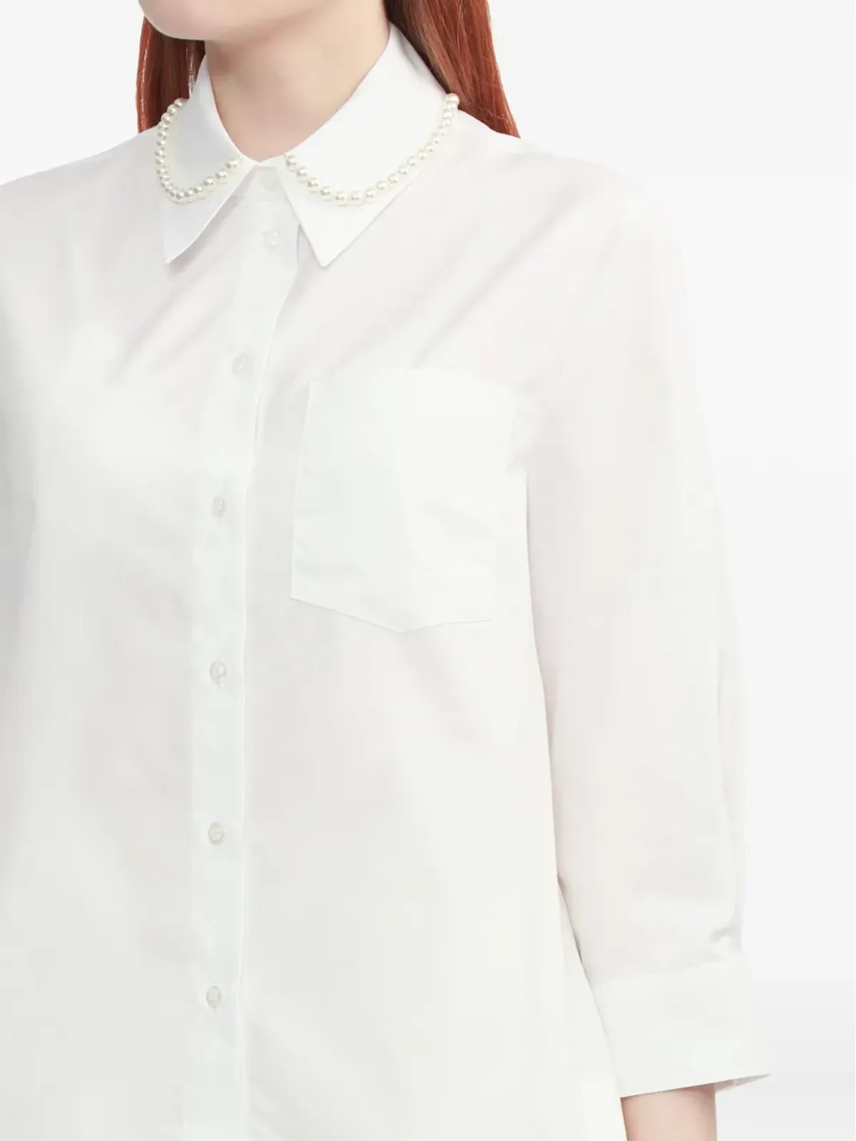 Simone Rocha パール装飾シャツ - 画像5