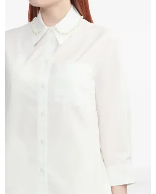 Simone Rocha パール装飾シャツ - サムネイル5