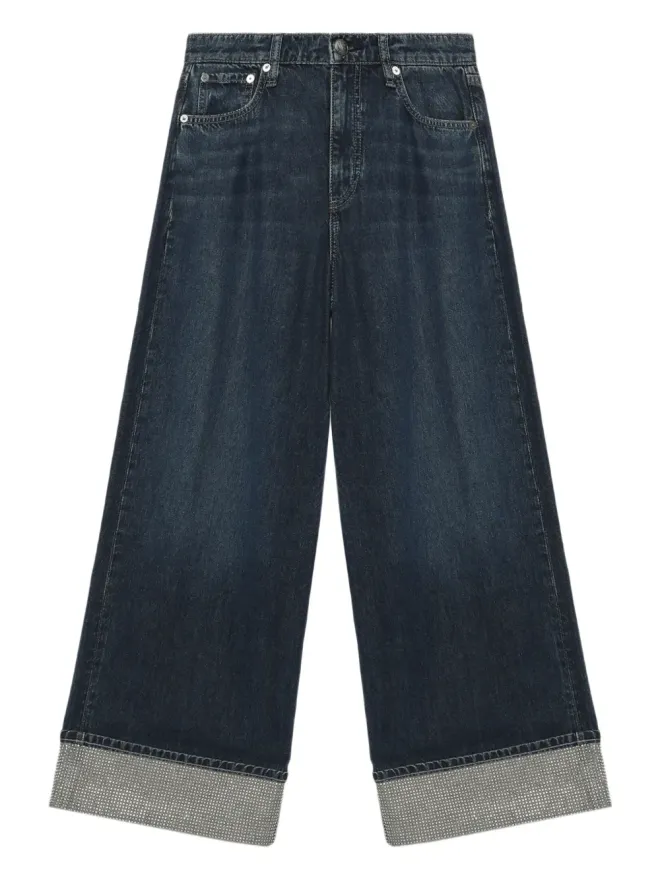 Rag & Bone rag & bone ソフィー エンベリッシュドカフ ワイドレッグジーンズの商品画像