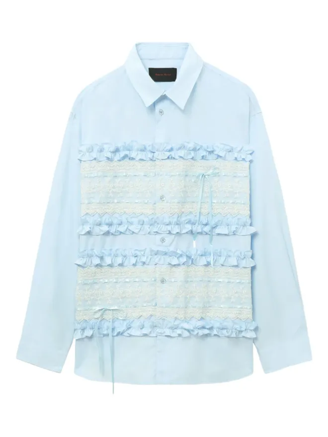 Simone Rocha Simone Rocha レースインサート・フリルシャツの商品画像