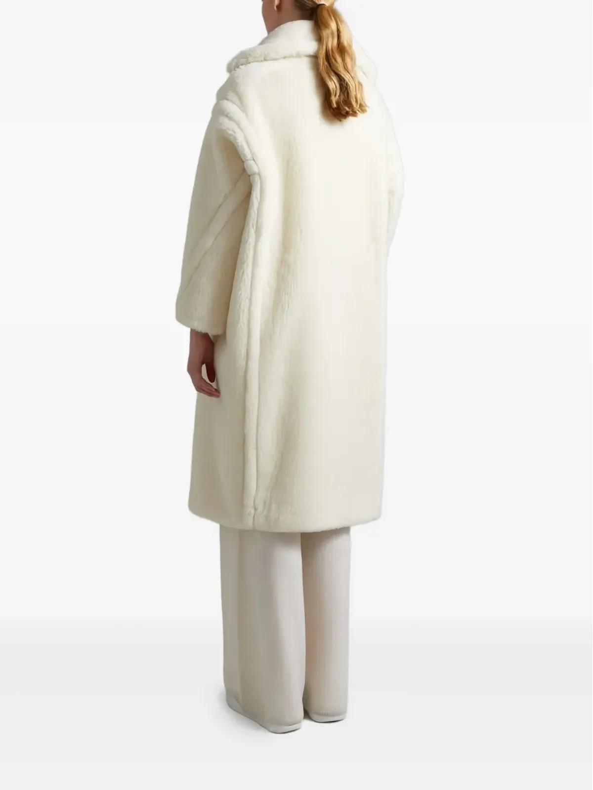 Max Mara テディベアアイコン ダブルブレストコート - 画像3