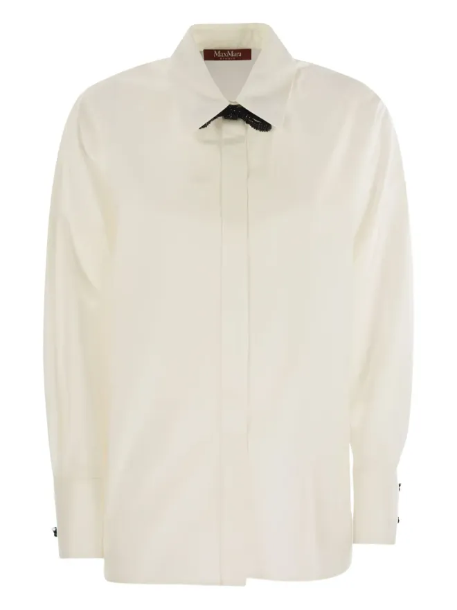 Max Mara Max Mara ボウモチーフ シャツの商品画像