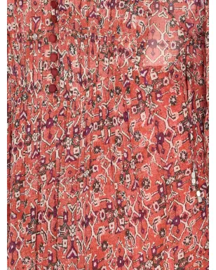 MARANT ÉTOILE Briane button-front flounced dress - Pink - サムネイル4