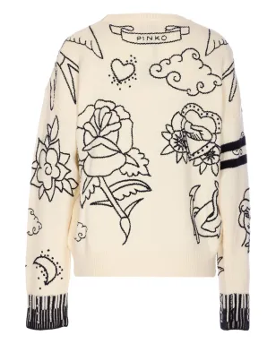PINKO 刺繍入りセーター - サムネイル2