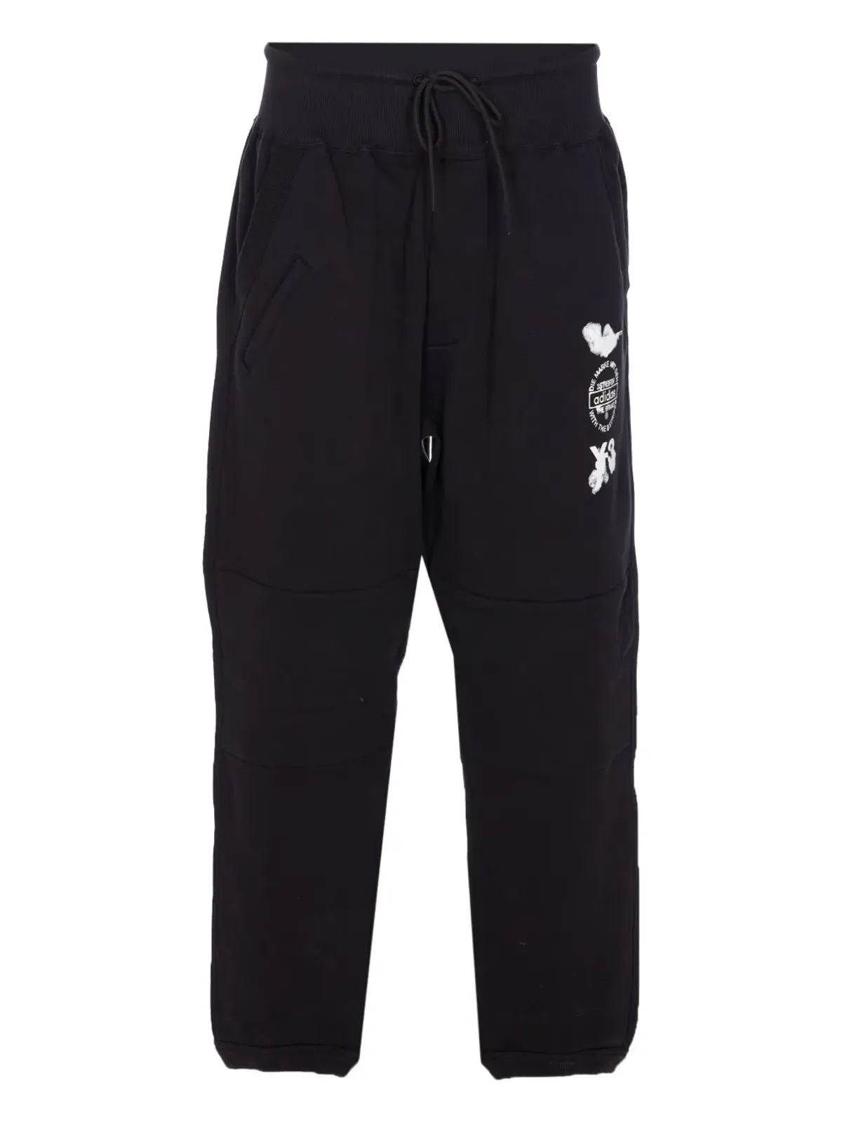 Y-3 グラフィックロゴ入り カフ付きスウェットパンツ - 画像1