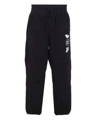 Y-3 グラフィックロゴ入り カフ付きスウェットパンツ - サムネイル1