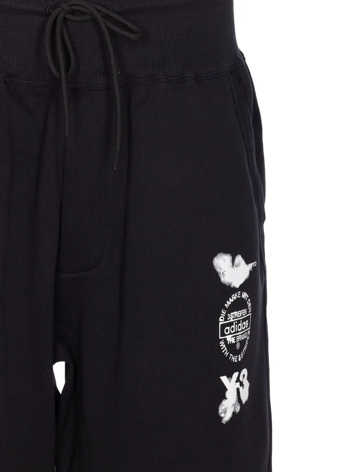 Y-3 グラフィックロゴ入り カフ付きスウェットパンツ - 画像5