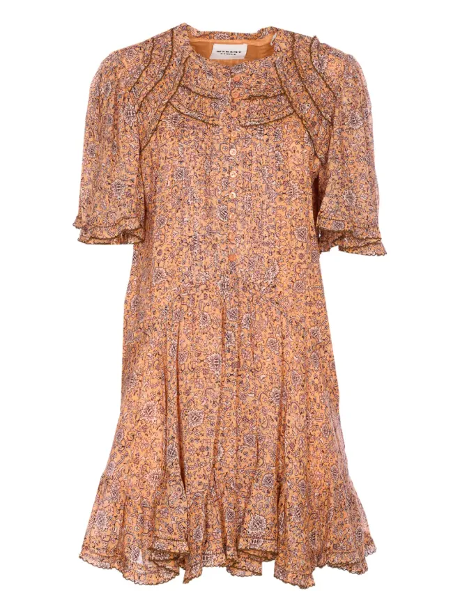 MARANT ÉTOILE MARANT ÉTOILE ラッフルバルーンスリーブ ミディドレスの商品画像