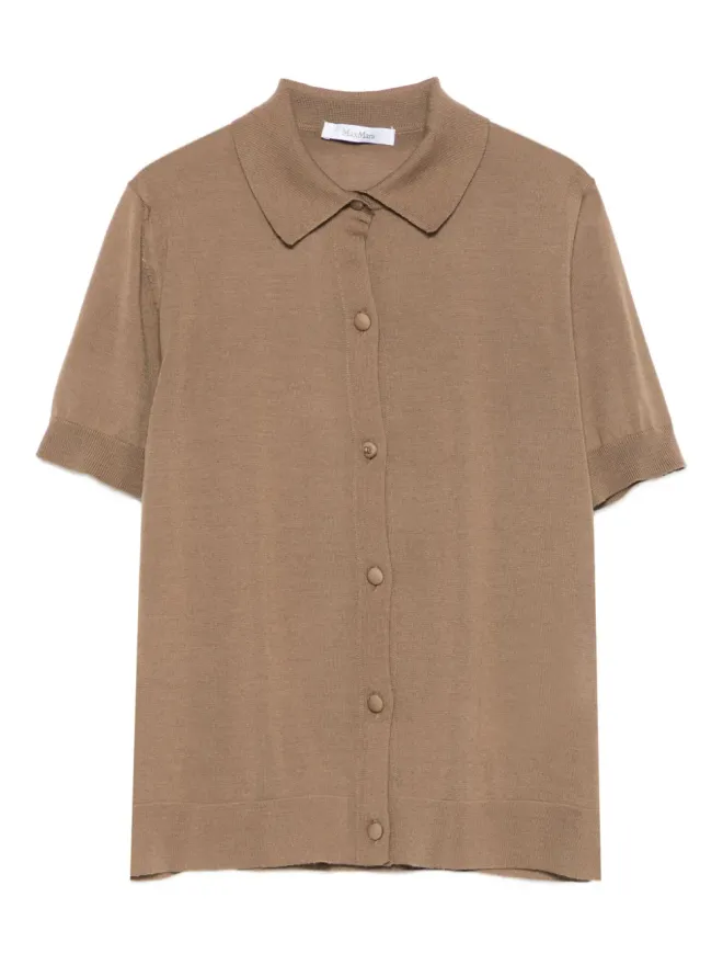 Max Mara Max Mara ボタンフロント半袖シャツの商品画像