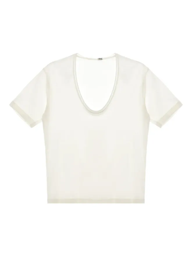 TOTEME TOTEME スクープネック半袖Tシャツの商品画像