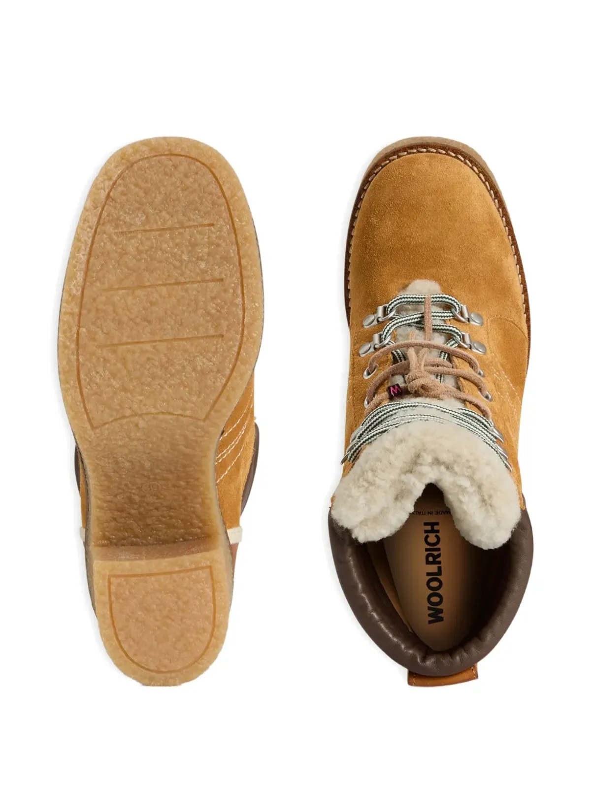 Woolrich レースアップ シアリング トリム ブーツ - 画像4