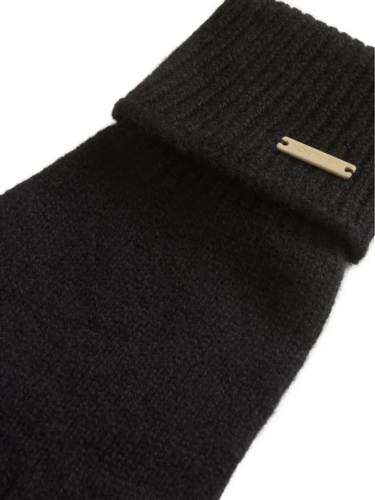 Woolrich リブ編みカシミヤ手袋 - ブラック - 画像3