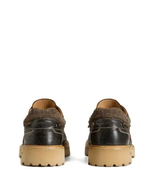 Woolrich レザー レースアップ ボートシューズ - サムネイル3