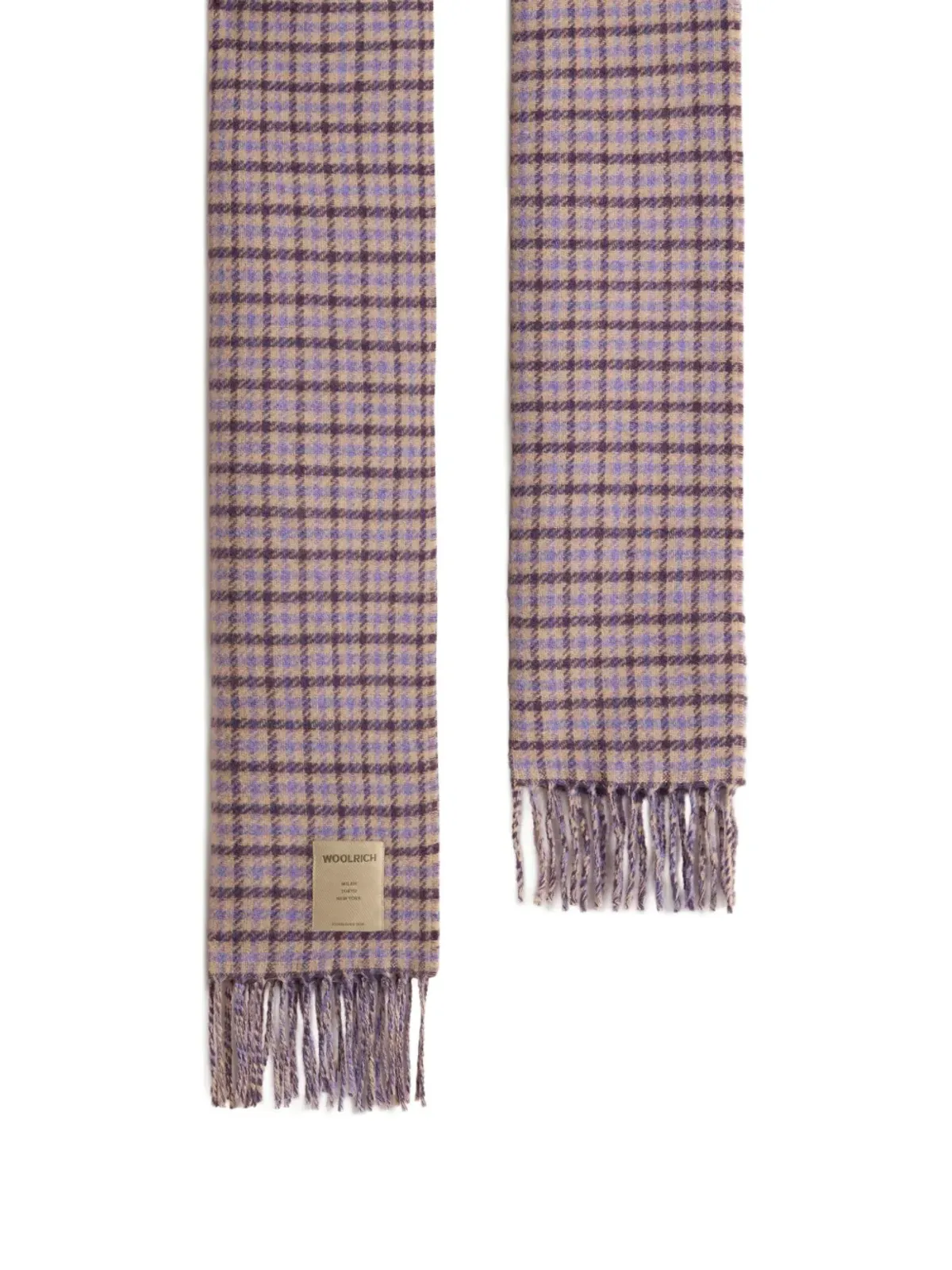 Woolrich チェック柄フリンジスカーフ - 画像2