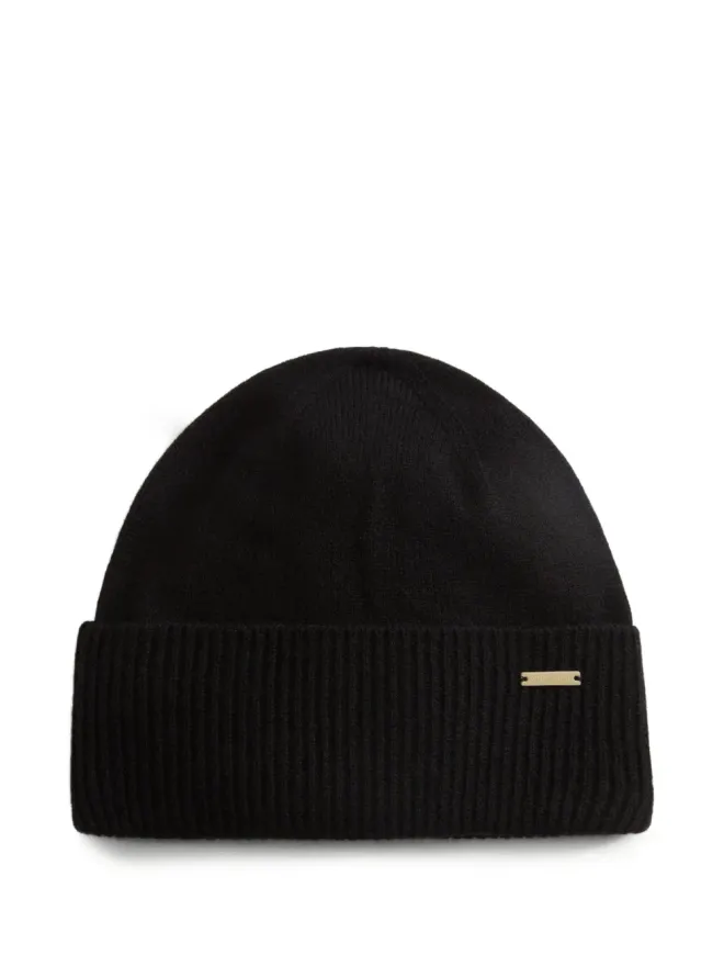 Woolrich Woolrich リブ編みカシミヤビーニー - ブラックの商品画像