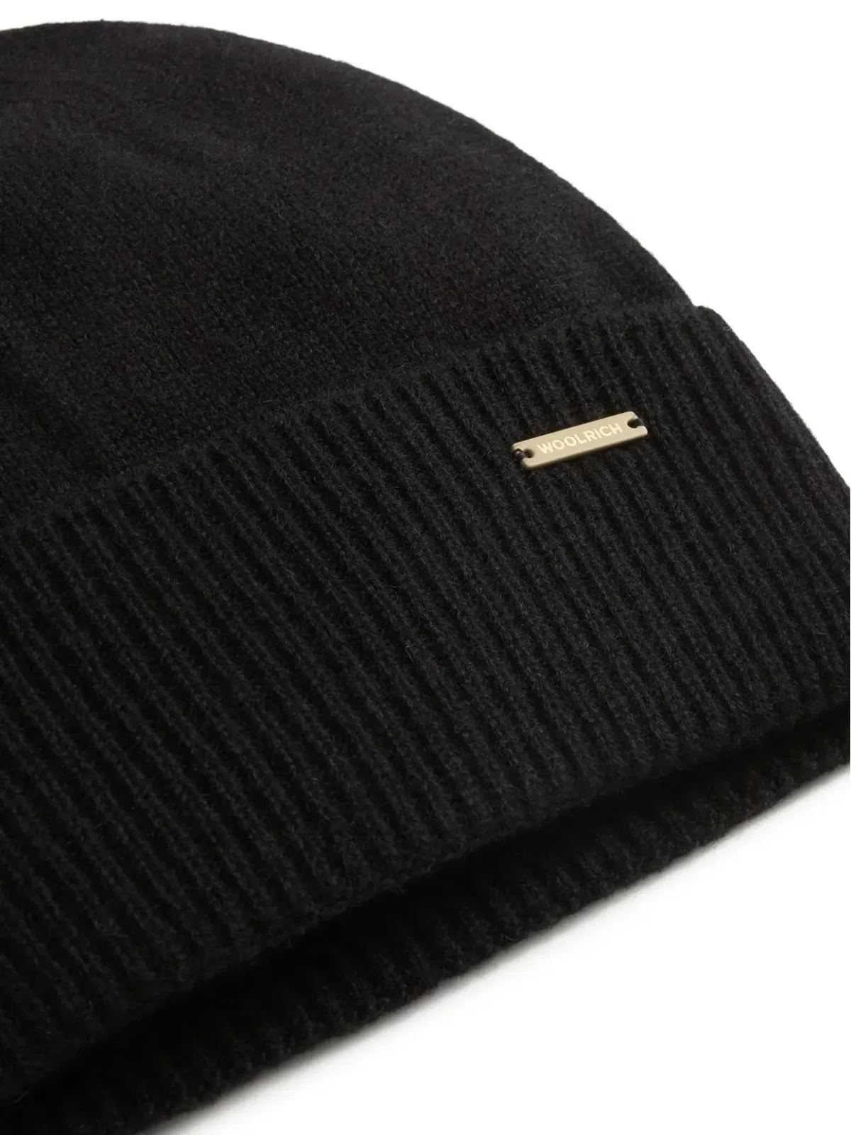 Woolrich リブ編みカシミヤビーニー - ブラック - 画像3