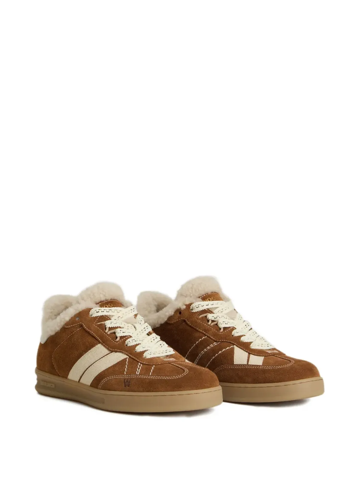 Woolrich シアリングライニング ストライプスニーカー - 画像2