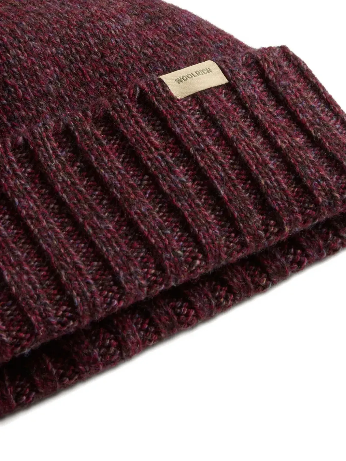 Woolrich wool ribbed beanie - Red - 画像3