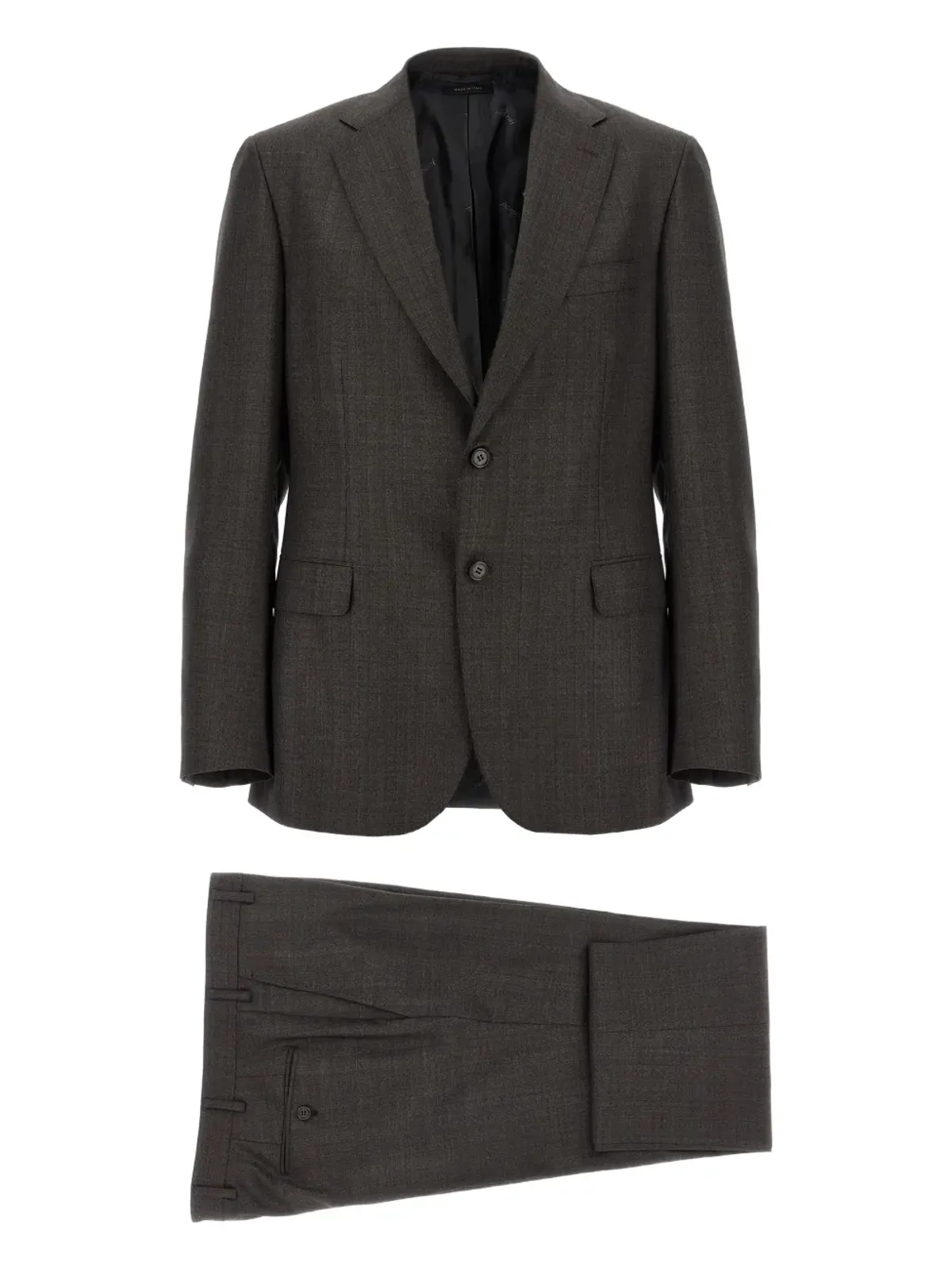 Brioni シングルブレスト・フラットフロントスーツ - ブラウン - 画像1