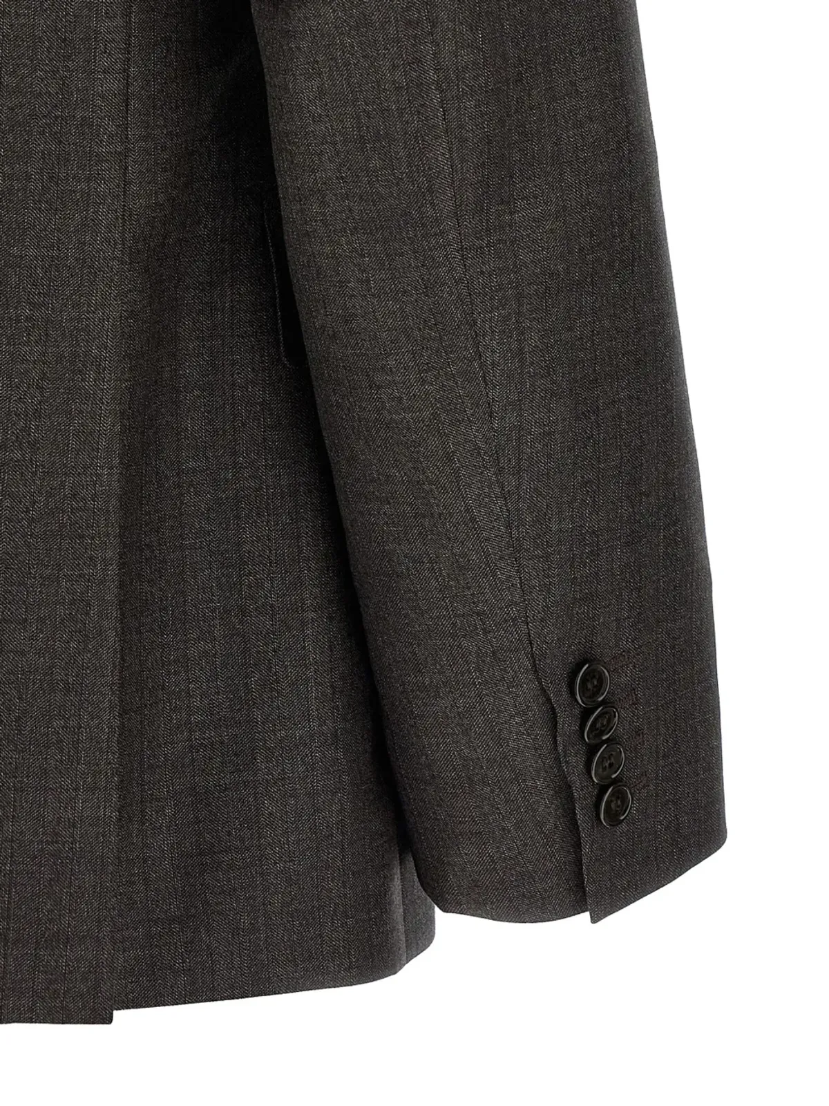 Brioni シングルブレスト・フラットフロントスーツ - ブラウン - 画像5