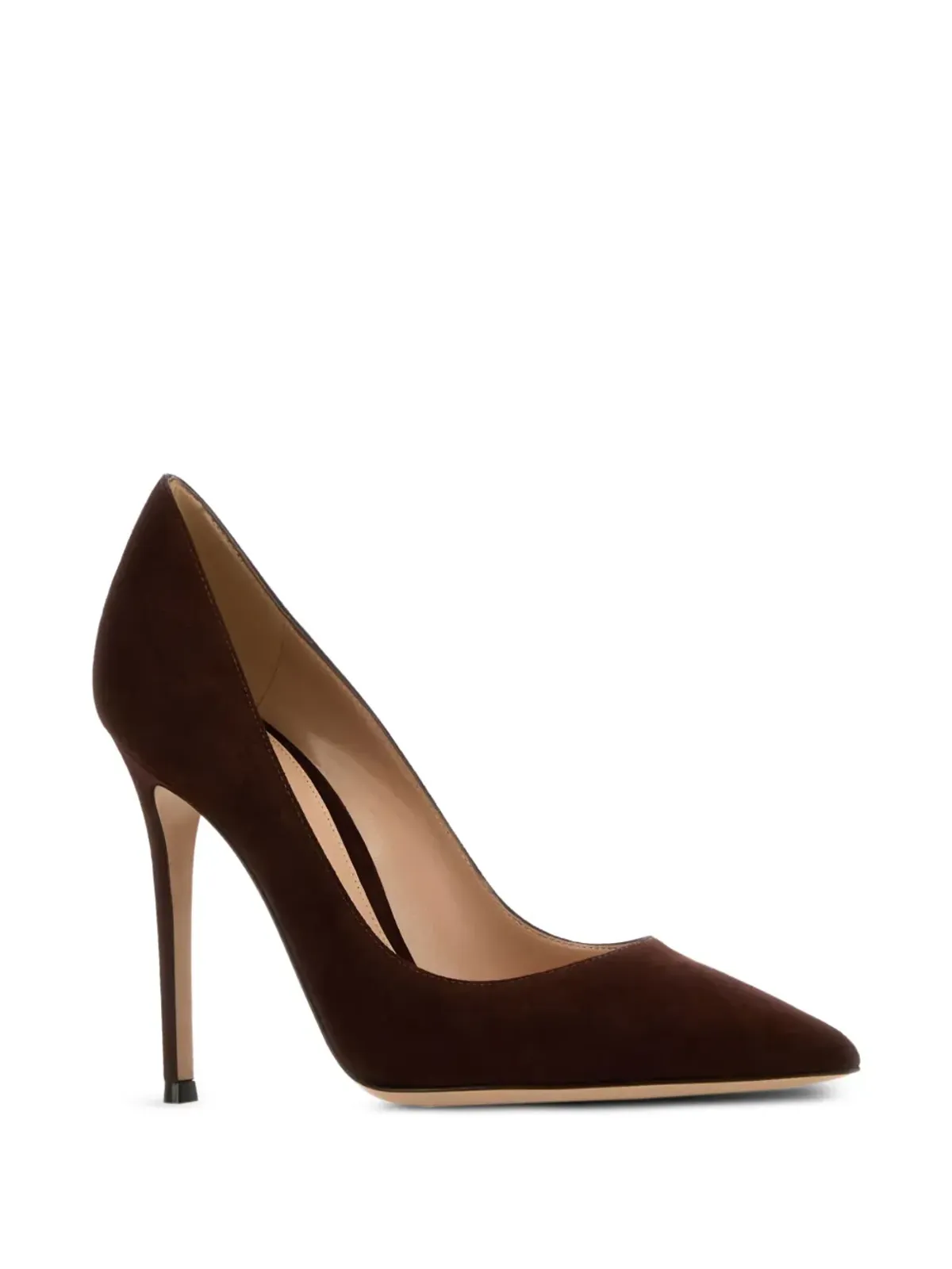 Gianvito Rossi スエード ポインテッドトゥ パンプス - 画像2